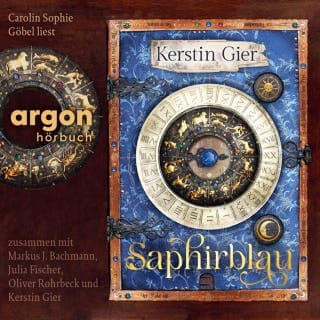 Saphirblau - Liebe geht durch alle Zeiten. Die Edelstein-Trilogie - Liebe geht durch alle Zeiten, Band 2 von Kerstin Gier, Hörbuch-Cover